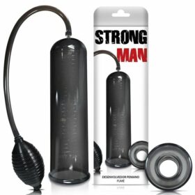 Bomba Peniana Strong Man Manual Fumê Com Pera