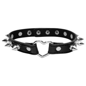 Coleira Choker Coração E Pinos