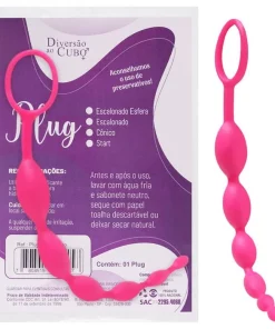 Plug Anal Escalonado Flexível Diversão Ao Cubo - PINK